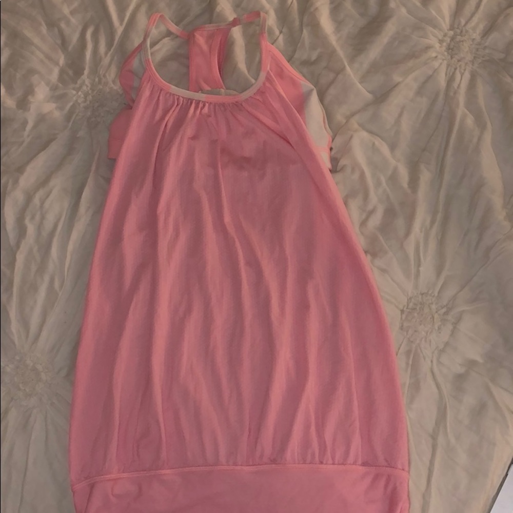 Pink lulu lemon workout top